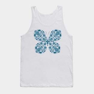 Paisley Blue Lagoon Butterfly Tank Top